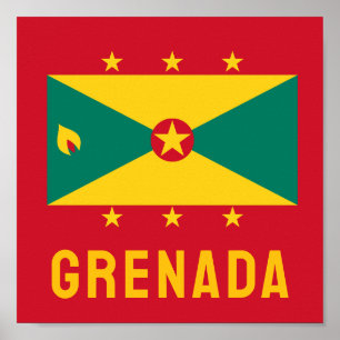 Póster Bandera de Granada