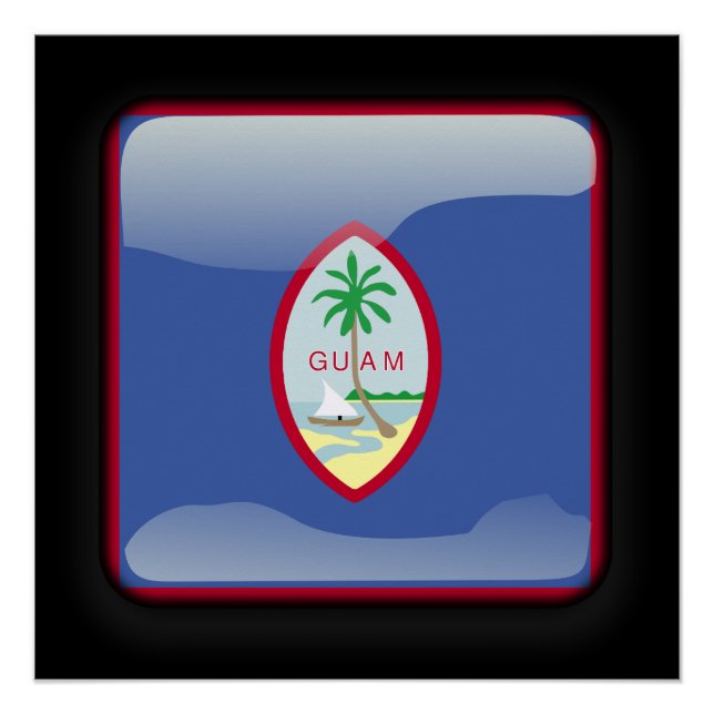Póster Bandera de Guam (Anverso)