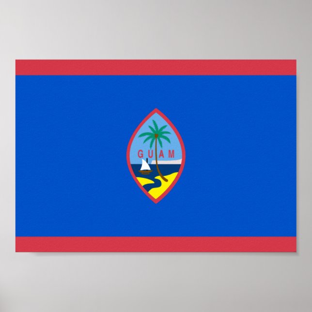 Póster Bandera de Guam (Frente)