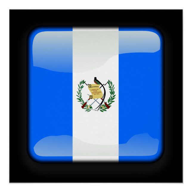 Póster Bandera de Guatemala (Anverso)