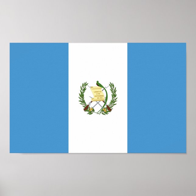 Póster Bandera de Guatemala (Frente)