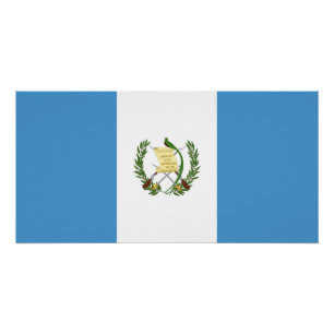 Póster Bandera de Guatemala