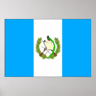 Póster Bandera de Guatemala