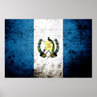 Bandera de Guatemala de Grunge Negro