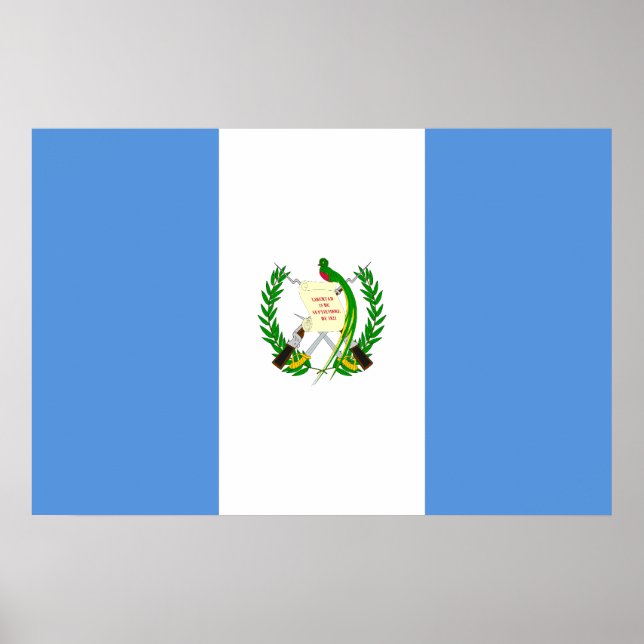 Póster Bandera de Guatemala, Granada (Frente)