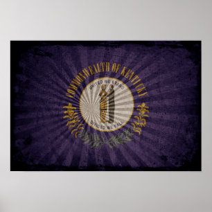 Póster Bandera de Guay Grunge Kentucky