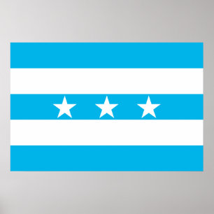 Póster Bandera de Guayaquil, Ecuador
