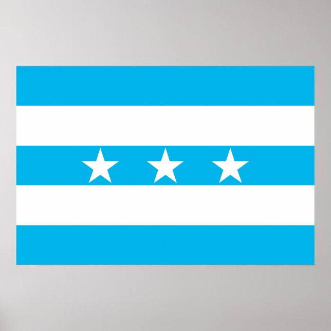 Póster Bandera de Guayaquil, Ecuador (Frente)