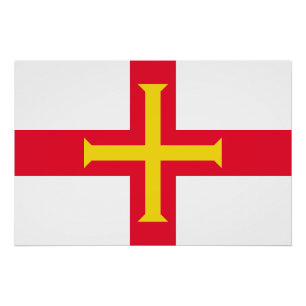 Póster Bandera de Guernsey