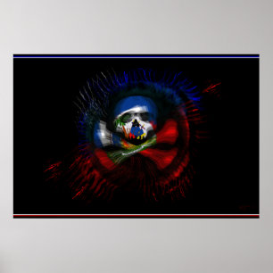 Póster Bandera de guerra haitiana