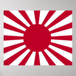 Póster Bandera de Guerra Imperial de Japón