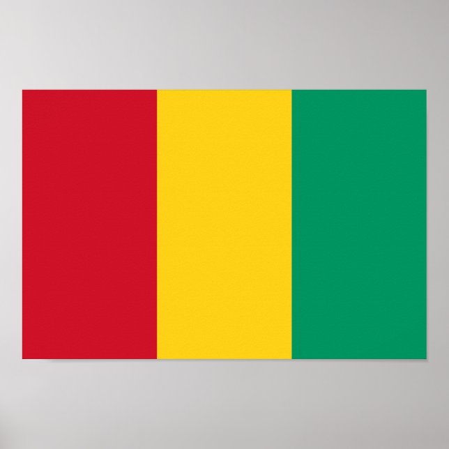 Póster Bandera de Guinea (Frente)