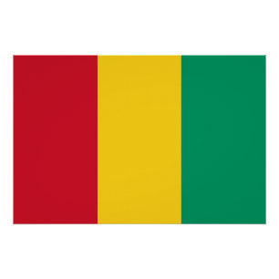 Póster Bandera de Guinea