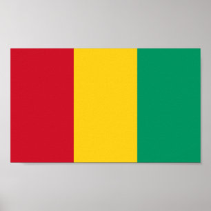 Póster Bandera de Guinea
