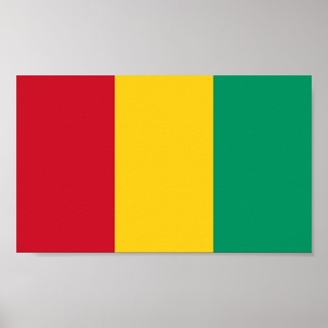 Póster Bandera de Guinea (Frente)