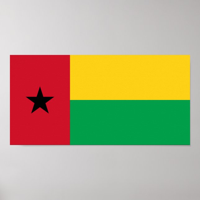 Póster Bandera de Guinea Bissau (Frente)