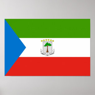 Póster Bandera de Guinea Ecuatorial