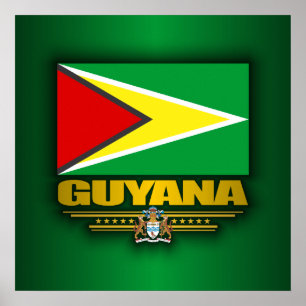 Póster Bandera de Guyana