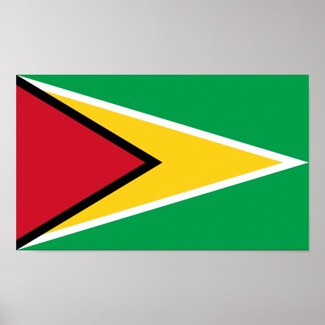 Póster Bandera de Guyana (Frente)