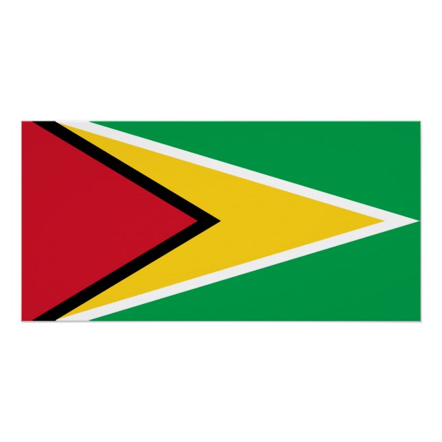 Póster Bandera de Guyana (Anverso)