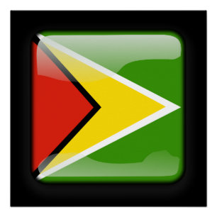 Póster Bandera de Guyana