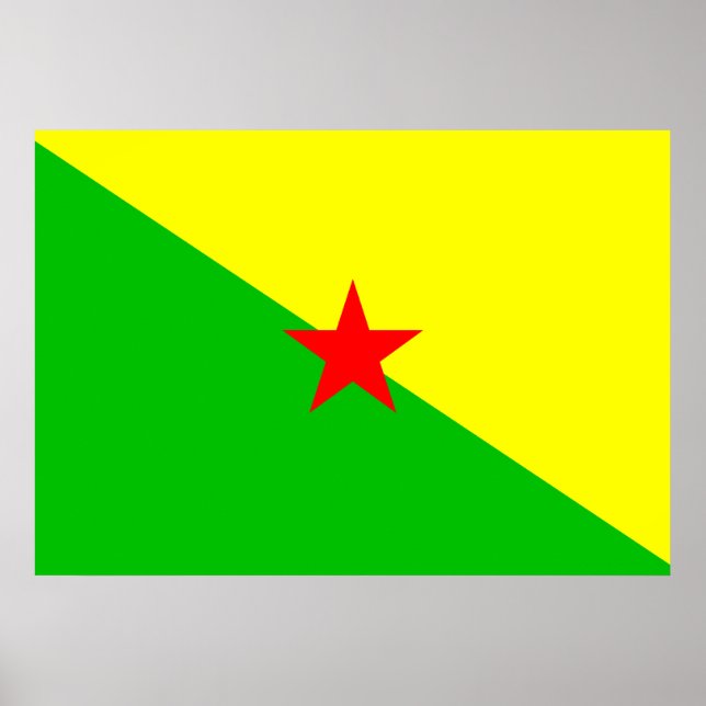Póster Bandera de Guyana Francesa (Frente)