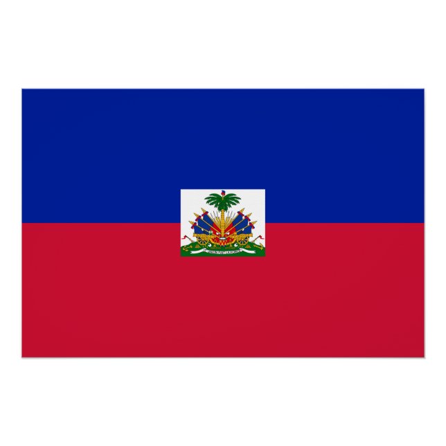 Póster Bandera de Haití (Anverso)
