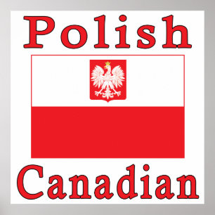 Póster Bandera de Halcón de Canadá en Polonia