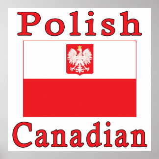 Póster Bandera de Halcón de Canadá en Polonia