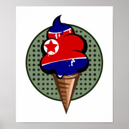 Póster Bandera de helados de la República Popular Democrá