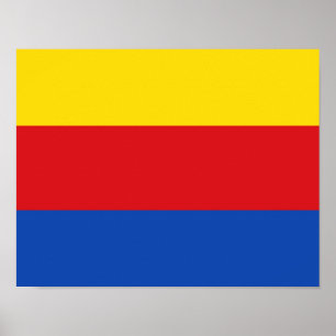 Póster Bandera de Holanda del Norte