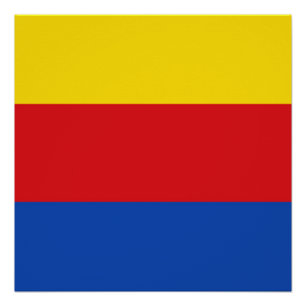Póster Bandera de Holanda del Norte