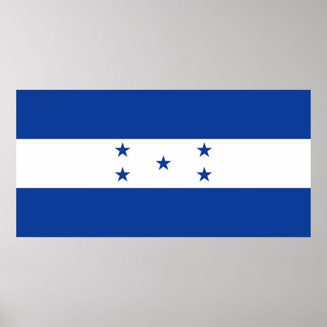Póster Bandera de Honduras (Frente)