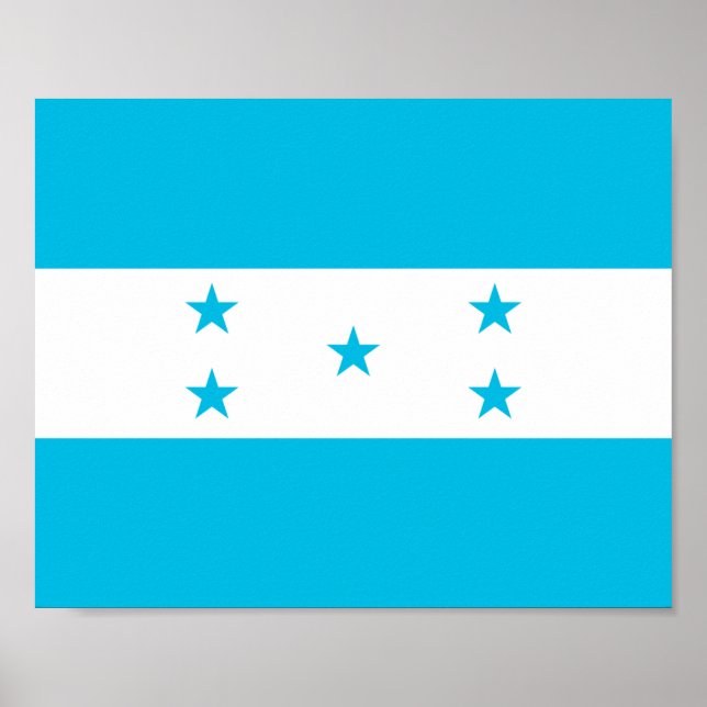 Póster Bandera de Honduras (Frente)