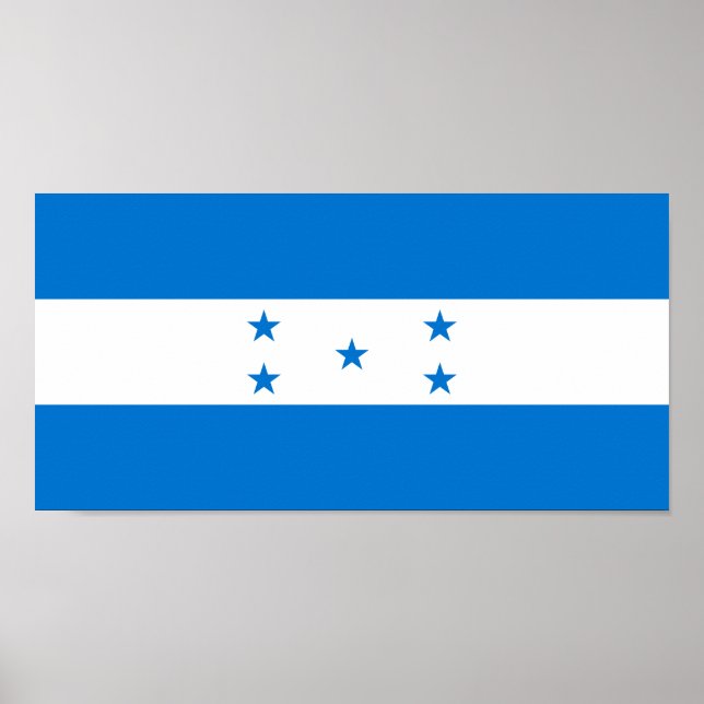 Póster Bandera de Honduras (Frente)