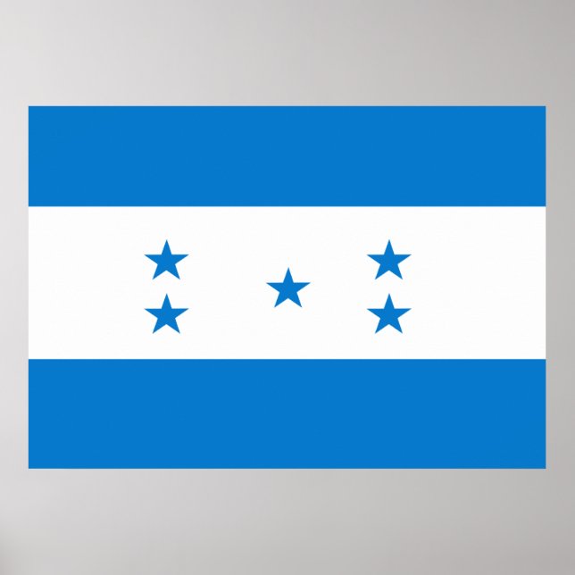 Póster Bandera de Honduras (Frente)