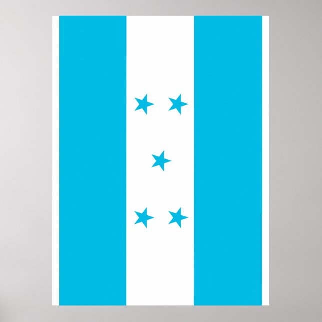 Póster bandera de Honduras (Frente)