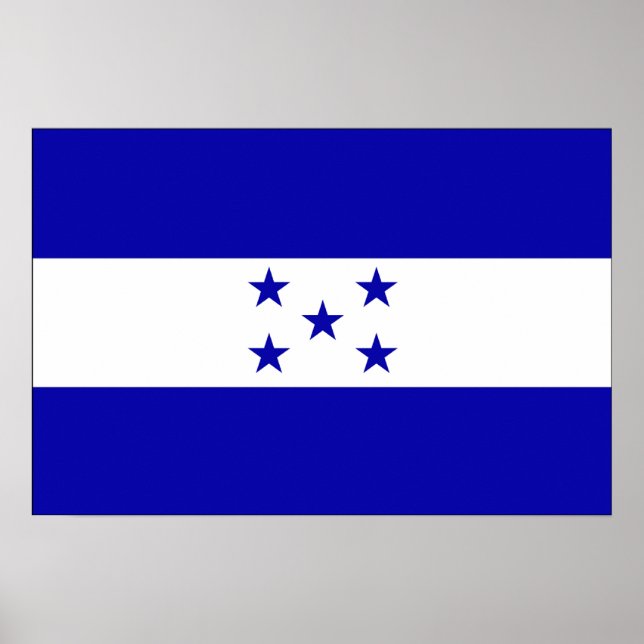 Póster Bandera de Honduras (Frente)