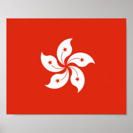 Póster Bandera de Hong Kong