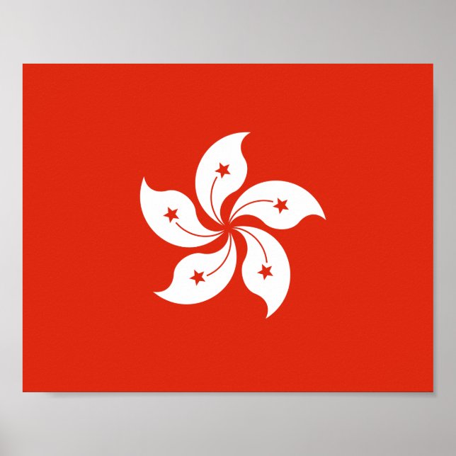 Póster Bandera de Hong Kong (Frente)
