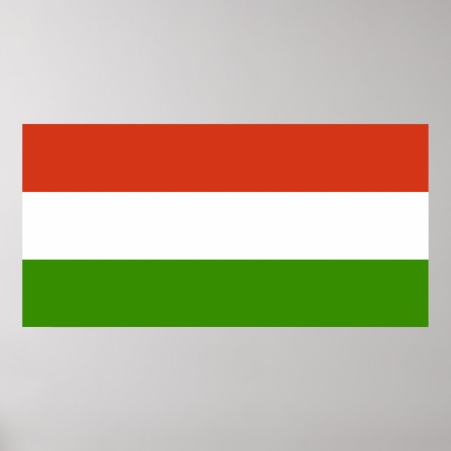 Póster Bandera de Hungría (Frente)