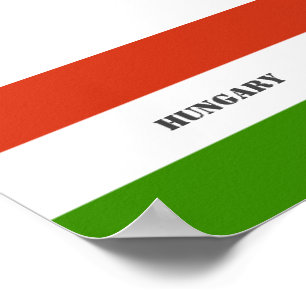 Póster Bandera de Hungría, Budapest