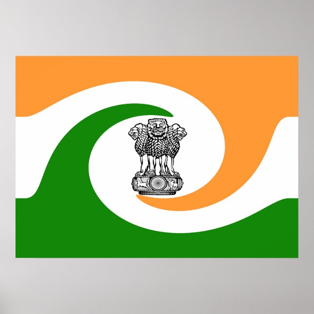 Póster Bandera de India (Frente)