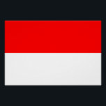 Póster Bandera de Indonesia<br><div class="desc">Bandera patriótica de Indonesia.</div>