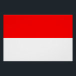 Póster Bandera de Indonesia<br><div class="desc">Bandera patriótica de Indonesia.</div>