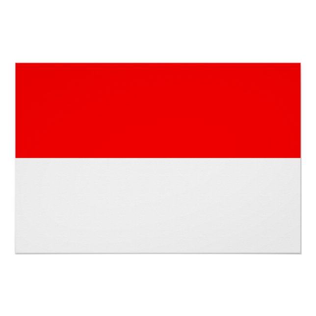 Póster Bandera de Indonesia (Anverso)