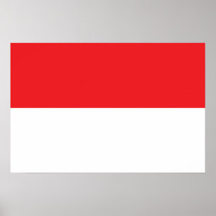 Póster Bandera de Indonesia