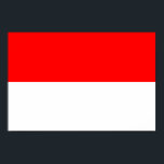 Póster Bandera de Indonesia<br><div class="desc">Bandera patriótica de Indonesia.</div>