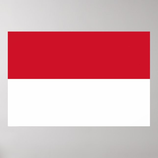 Póster Bandera de Indonesia (Frente)