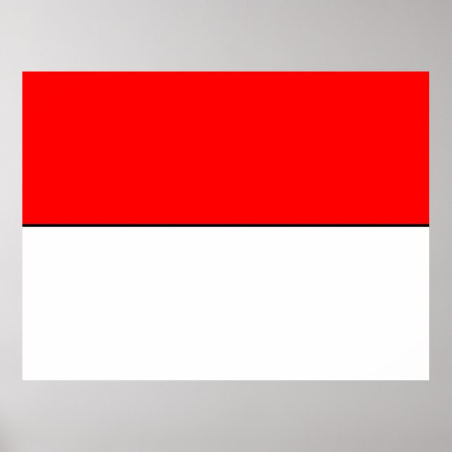 Póster Bandera de Indonesia (Frente)